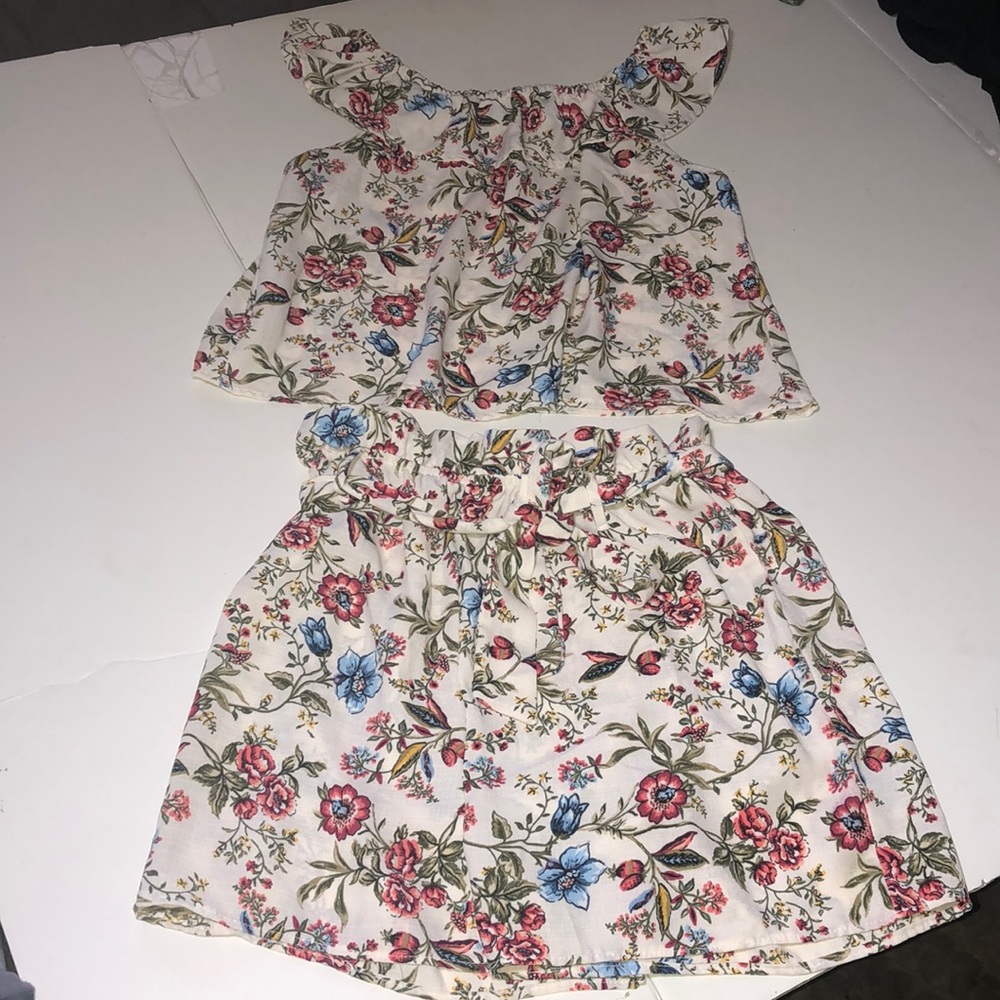 Big Girl’s Floral Short Set 14